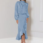Satin Fishtail Dress