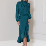 Satin Fishtail Dress