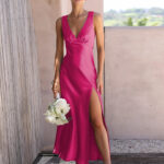 V-Neck Bridesmaid Dress