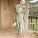 High-Neck Sleeveless Dress